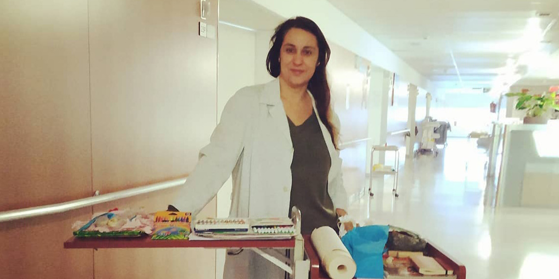 Rebeca Ponte en la Unidad de Paliativos Hospital de Oza (A Coruña)